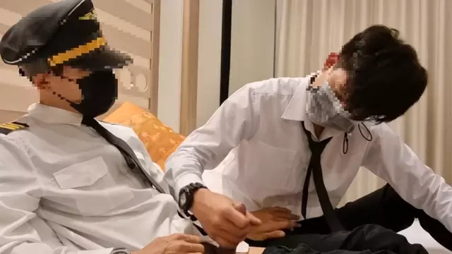 marchcmu 制服警察酒店偷情實錄 硬漢正裝男警被年輕猛男征服
