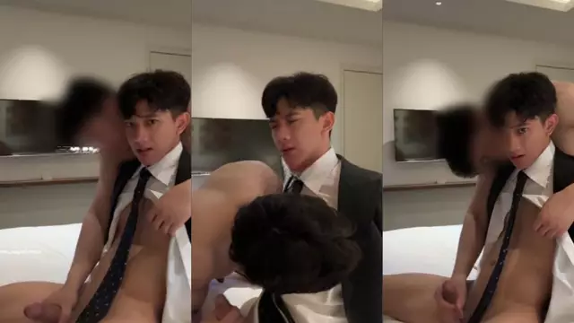 穿學生裝腹肌學弟制服禁忌 被學長兇狠爆菊腿軟