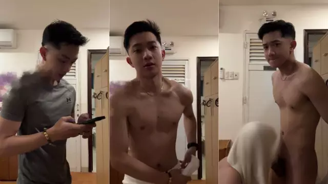 四男輪流混戰激烈纏鬥 年輕帥哥被不同兄弟抱腰大力衝刺