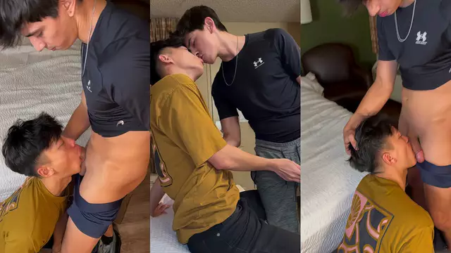HeyxCutie 帥氣猛男酒店親吻小鮮肉 深喉口交吞大屌拉絲