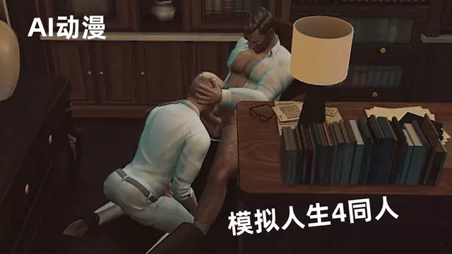 【AI同人】模擬人生之騷貨男同實習生和上司的職場情事