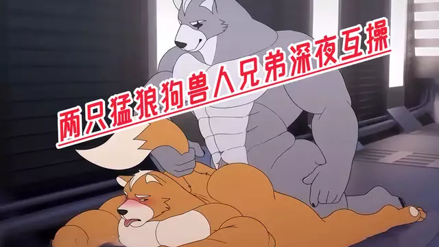 兩隻猛狼狗獸人兄弟深夜互操 野性狼穴被粗屌狠捅到噴水